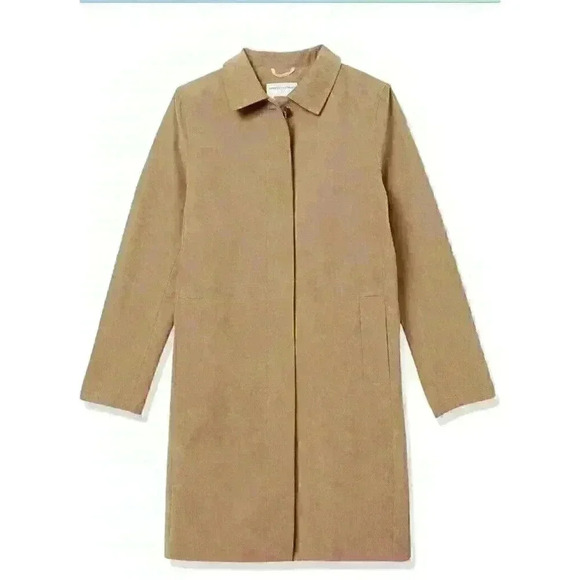 NWT, Women's Trench Coat, Medium by Amazon Essentials, Taupe - Picture 4 of 12